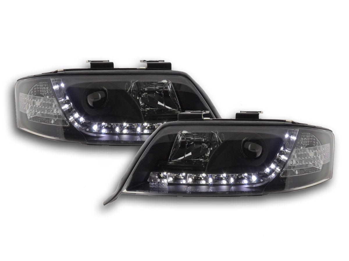 Scheinwerfer Set Daylight LED Tagfahrlicht Audi TT Typ 8N 98-06 chrom Scheinwerfer Set Daylight LED Tagfahrlicht Audi TT Typ 8N 98-06 chrom